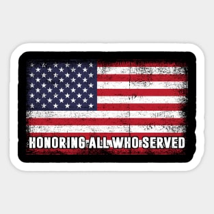 Patriotic USA Memorial Day Family Men Women Boys & Girls Sticker